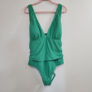Cupshe one piece swimsuit green 3x nwt